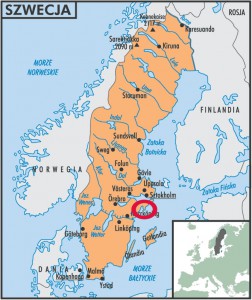 Szwecja - mapa