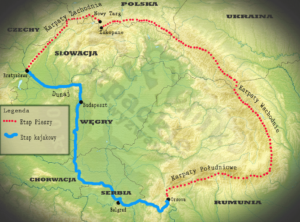 Mapa wyprawy Karpackie Wyzwanie 2013